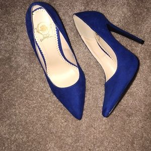 Vibrant blue heels